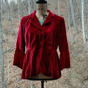 Boho chic velvet jacket